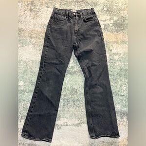 AGOLDE Vintage Black High Rise Straight Jeans Size 25